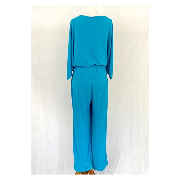 Nicole Miller Batwing Sleeve Jersey Knit Jumpsuit - Picture 6 of 11